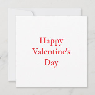 Carte Saint-Valentin Mignon Rouge Coloré Romantique 2025