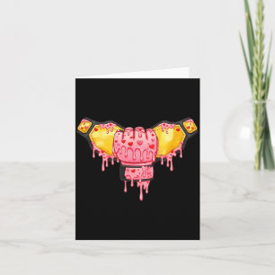 Carte Saint-Valentin MMA Crème Glacée Dégoulinante Cœur