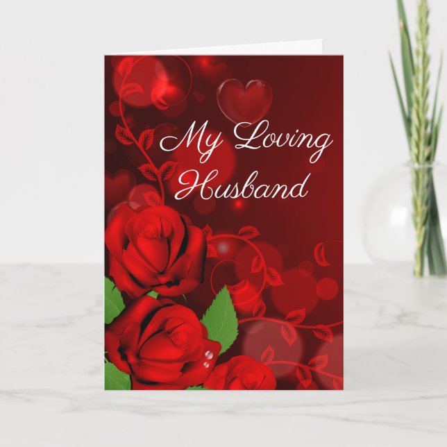 Carte Saint-Valentin-Mon mari aimant (Devant)