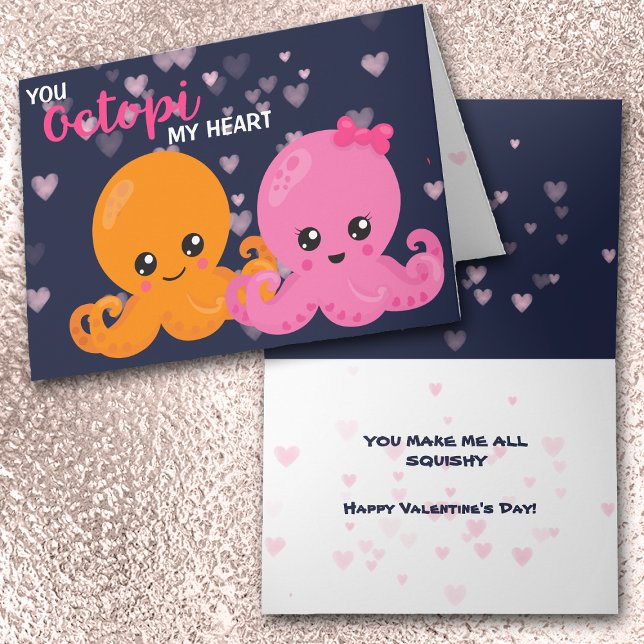 Carte Saint-Valentin octopus (Créateur téléchargé)