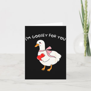Carte Saint-Valentin Oie Ridicule Je Suis Oie Pour Vous