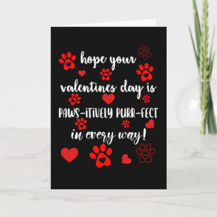 Carte Saint-Valentin Paws Cœur Amoureux de Chien