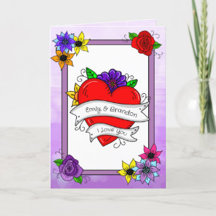 Carte Saint Valentin personnalisé