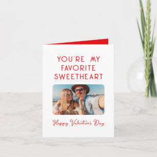 Carte Saint-Valentin Photo Tu es mon préféré Chéri