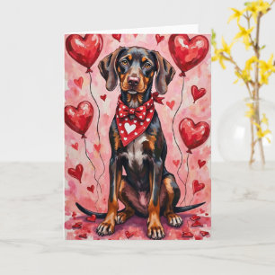 Carte Saint-Valentin Pointer Allemand à poil court
