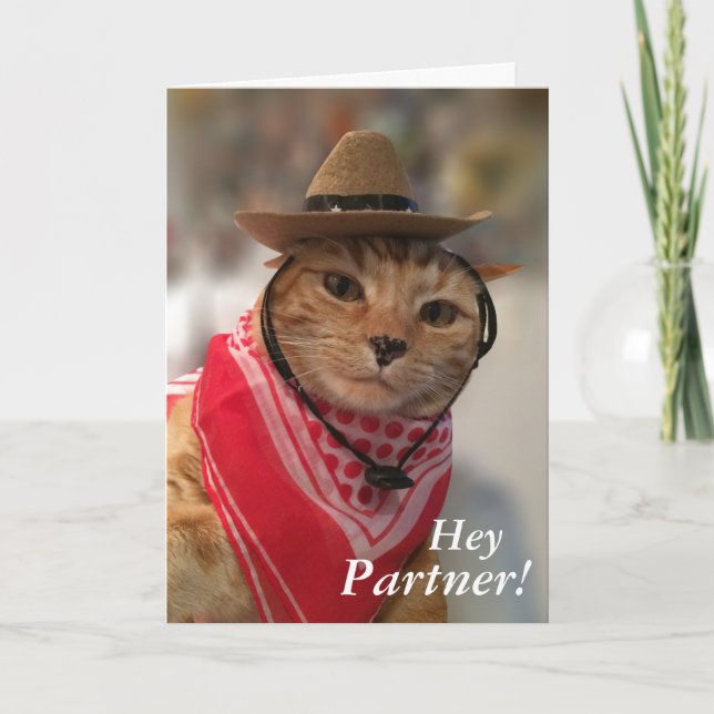 Carte Saint Valentin pour amoureux de les chats et (Devant)
