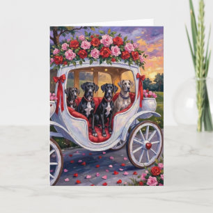 Carte Saint-Valentin pour chien Danois Géant