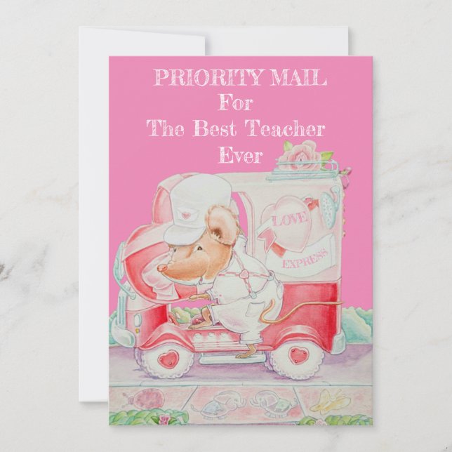 Carte Saint-Valentin pour enseignant (Devant)