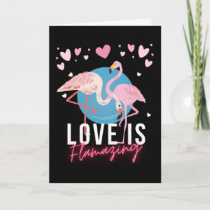 Carte Saint-Valentin pour femme amour est Flamazing