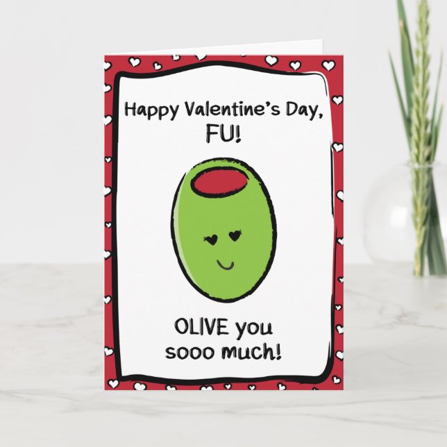 Carte Saint Valentin pour Fu (Devant)