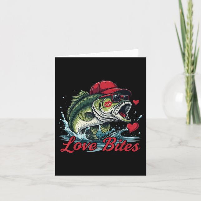 Carte Saint-Valentin pour garçons pêche B Saint-Valentin (Devant)