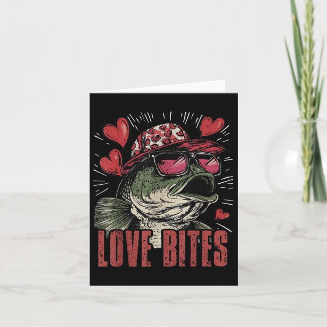 Carte Saint-Valentin pour garçons pêche B Saint-Valentin (Devant)
