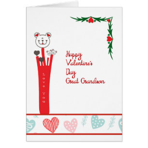 Carte Saint Valentin pour Grand-Petit-fils