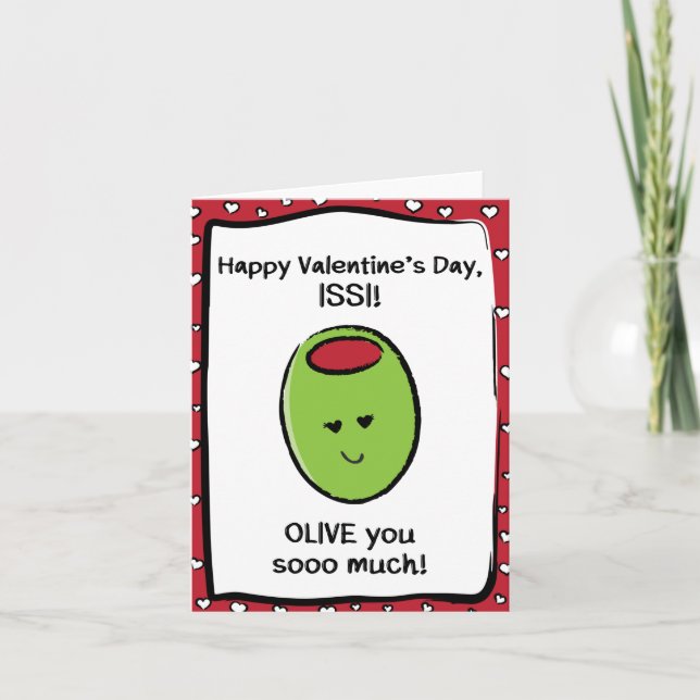 Carte Saint Valentin pour Issi (Devant)