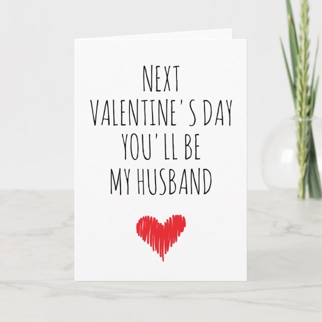 Carte Saint Valentin pour la fiance, petit ami (Devant)