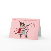 Carte Saint-Valentin pour l'amour des sorcières