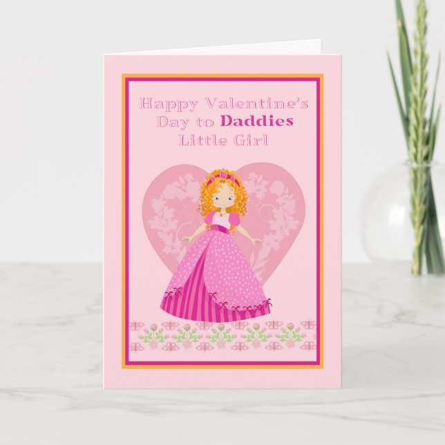 Carte Saint Valentin pour les filles de Daddies (Devant)