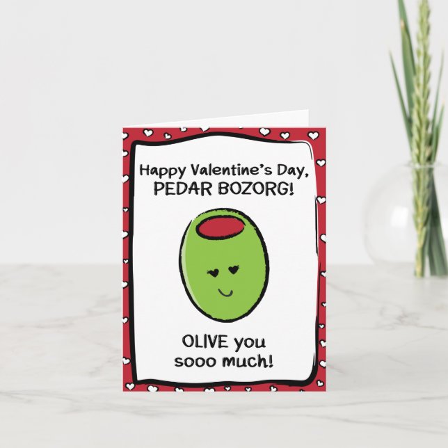 Carte Saint Valentin pour Pedar Bozorg (Devant)