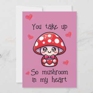 Carte Saint-Valentin Pun - Champignons