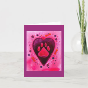 Carte Saint Valentin "Puppy Love"