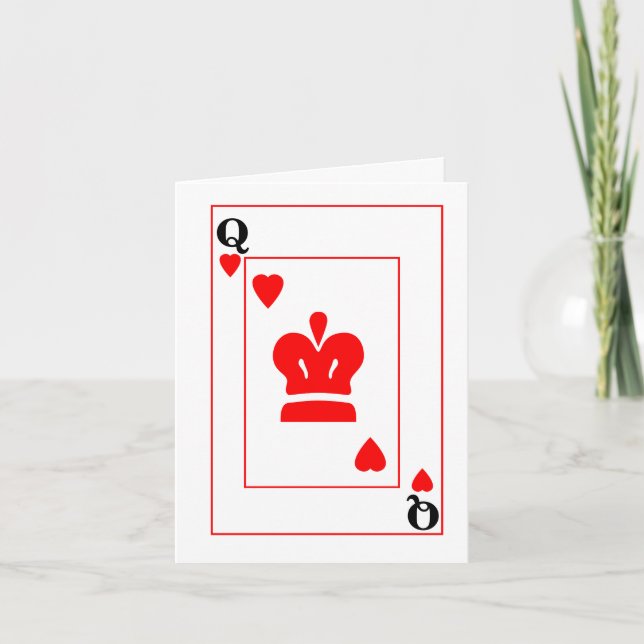Carte Saint-Valentin Queen of Hearts (Devant)