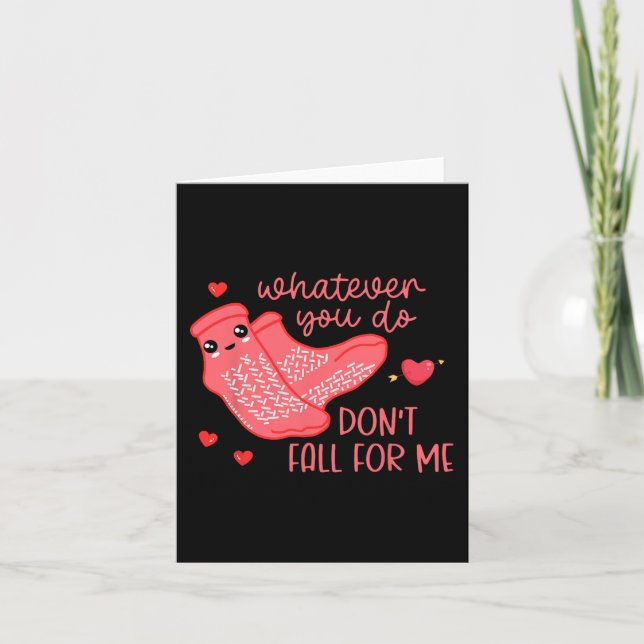 Carte Saint-Valentin Quoi que vous fassiez Ne Tombez Pas (Devant)