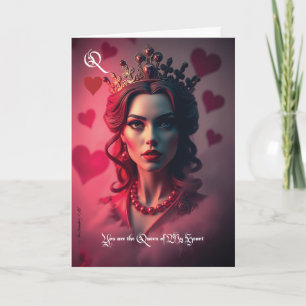 Carte Saint-Valentin Reine de mon coeur