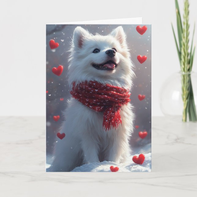 Carte Saint-Valentin rêveur pour l'Eskimo américain (Devant)