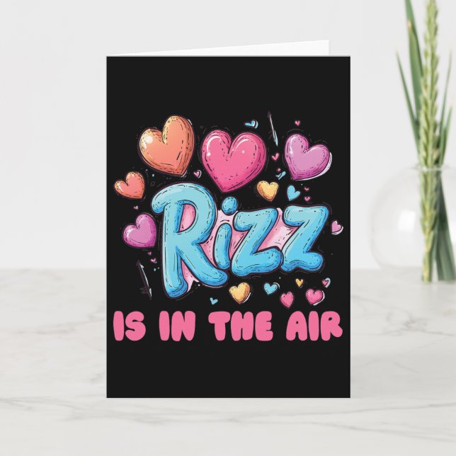 Carte Saint-Valentin Rizz - Citation de mème de cœurs mi (Devant)
