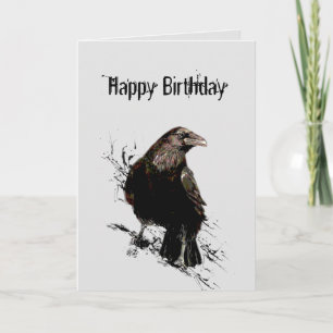 Carte Saint Valentin Romantique Anniversaire Corbeau Edg