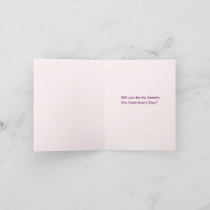 Carte Saint Valentin rose