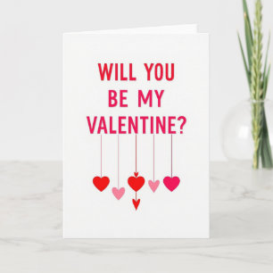 Carte Saint-Valentin Rouge