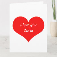 Saint-Valentin Rouge Cœur Joli Nom Personnalisé Te