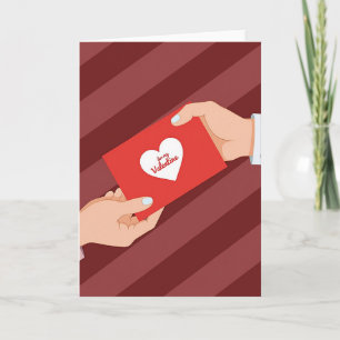 Carte Saint-Valentin rouge pour mon amour