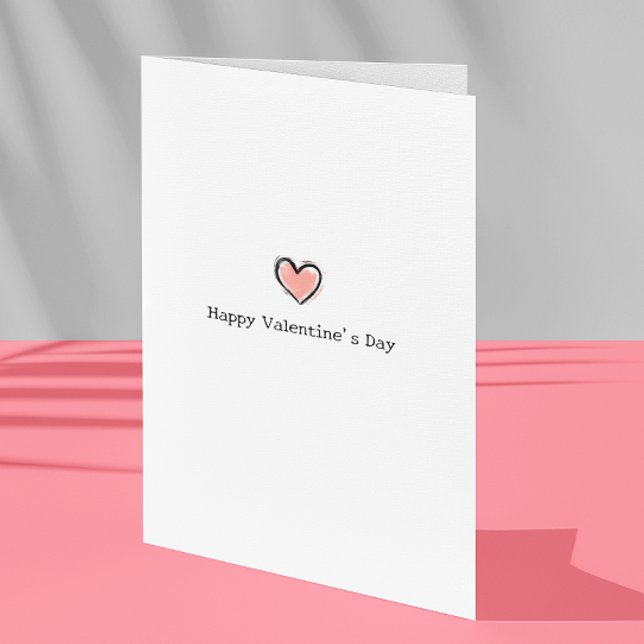 Carte Saint Valentin Simple Minimaliste (Créateur téléchargé)