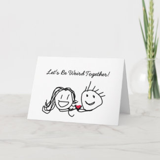 Carte Saint Valentin | Soyons bizarres ensemble