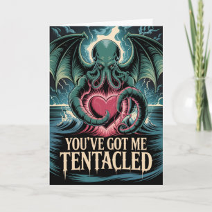 Carte Saint-Valentin Tentaculaire Cthulhu Eldritch