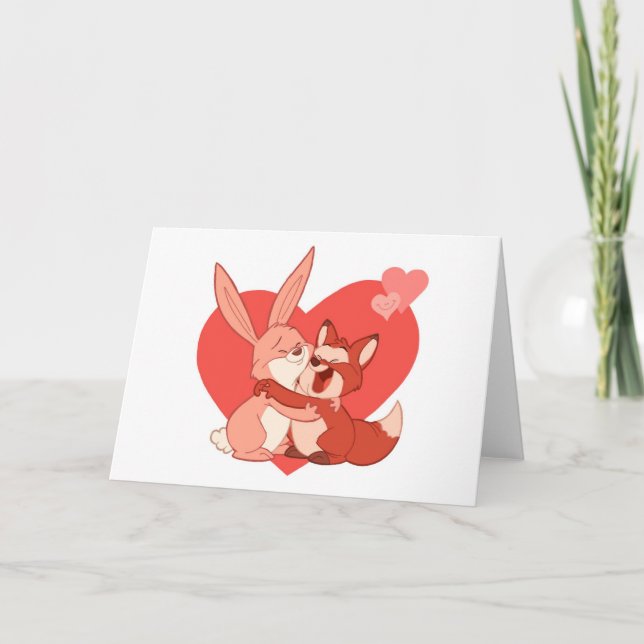 Carte Saint-Valentin (vide à l'intérieur) (Devant)