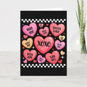Carte Saint Valentin Xoxo Douces Paroles Cœurs Serre-Moi