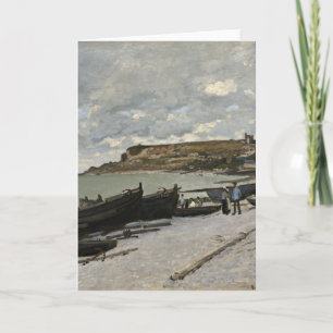 Carte Sainte-Adresse de Monet - Bateaux Mer Ciel nuageux