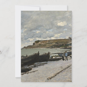 Carte Sainte-Adresse de Monet - Boats Mer ciel nuageux