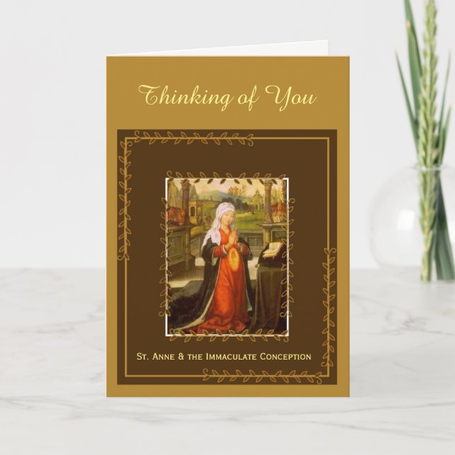 Carte Sainte Anne et Immaculée Conception Mary (Devant)