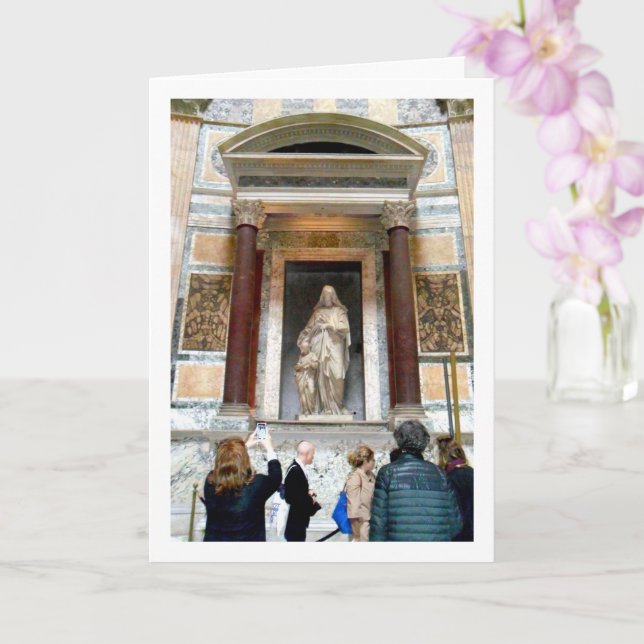 Carte Sainte Anne et la Sainte Vierge, le Panthéon, Rome (Orchidée)