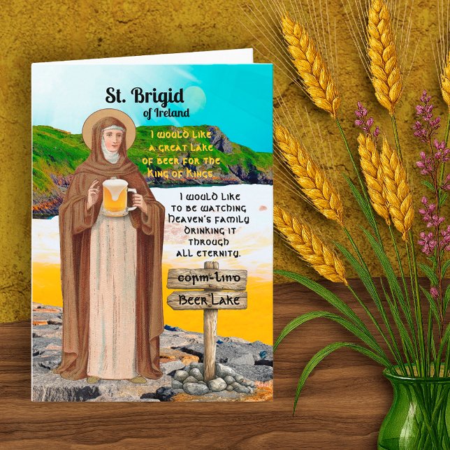 Carte Sainte Brigitte d'Irlande et son lac de bière (Créateur téléchargé)