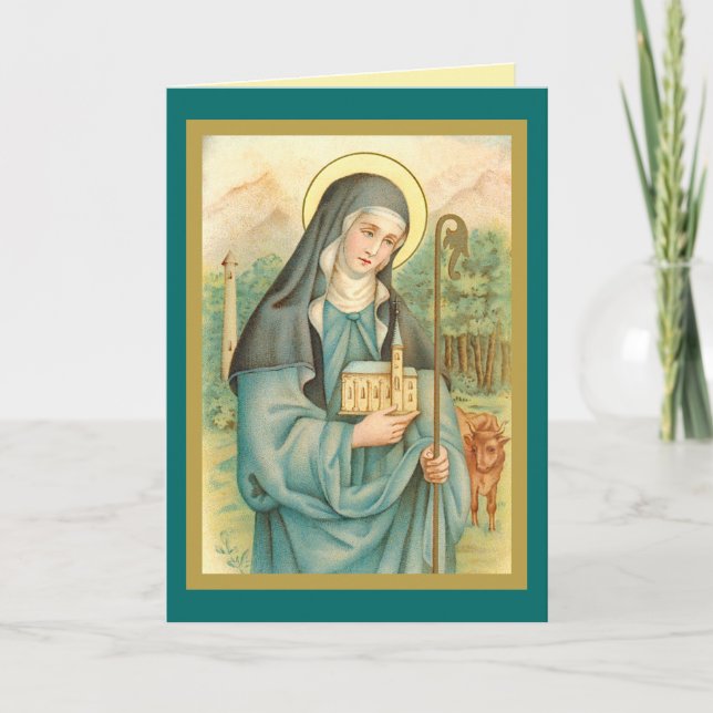 Carte Sainte Brigitte d'Irlande (M 014) (Devant)