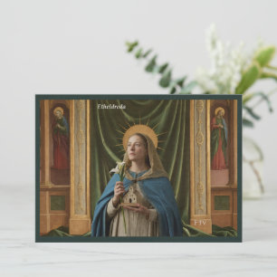 Carte Sainte Catholique Sainte Etheldreda