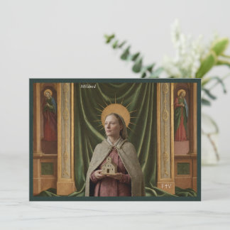 Carte Sainte Catholique | Sainte Mildred de Thanet