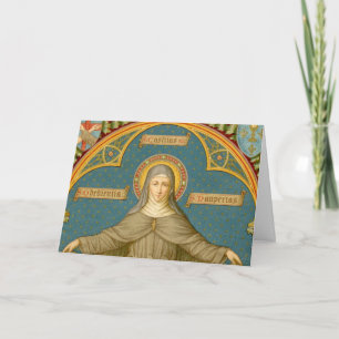 Carte Sainte Claire d'Assise & Rouleaux de Vœux (SAU027)