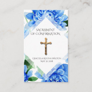 Cartes De Visite Confirmation Catholique Zazzle Fr