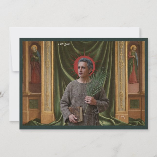 Carte Sainte de l'Art Catholique | Saint Eulogius  (Devant)